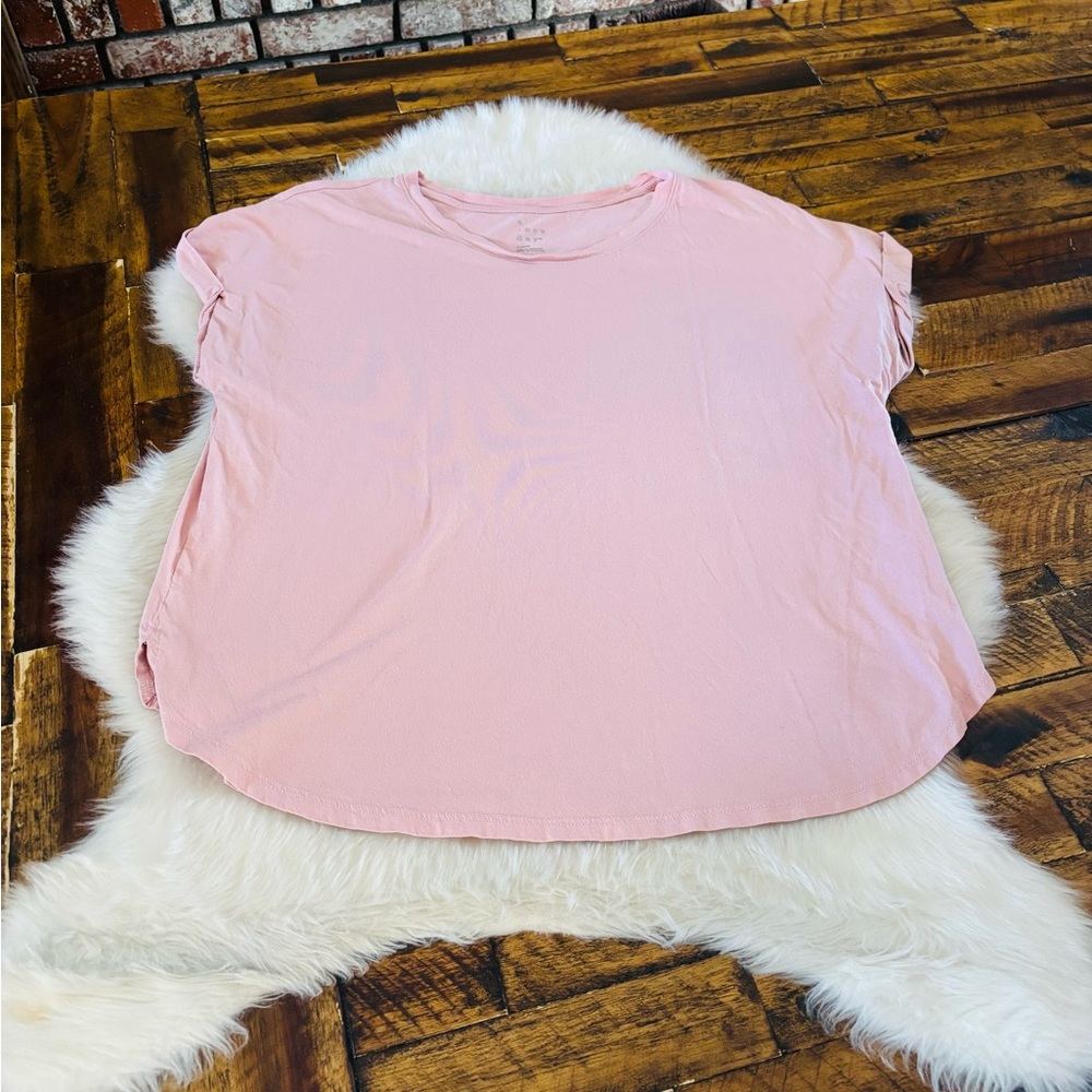 a new day Light Pink Short Sleeve Tee
